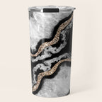 Yin Yang Agate Glitter Glam #8 #gem #decor #art #society6 Travel Mug Gallery Image 1