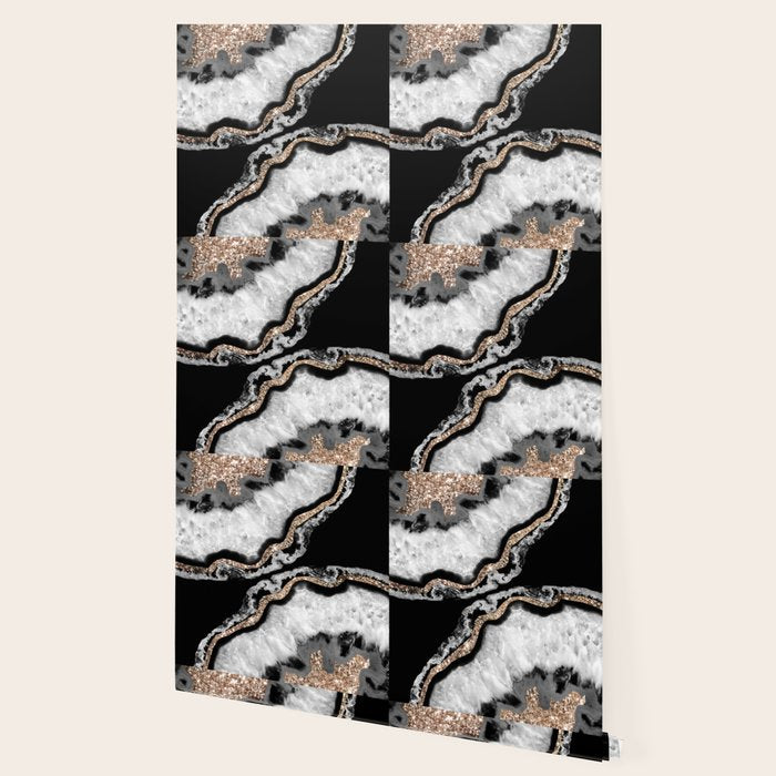 Yin Yang Agate Glitter Glam #8 #gem #decor #art #society6 Wallpaper Gallery Image 2