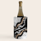 Yin Yang Agate Glitter Glam #8 #gem #decor #art #society6 Wine Chiller Gallery Image 1