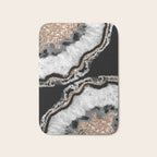 Yin Yang Agate Glitter Glam #8 #gem #decor #art #society6 Bath Mat Gallery Image 1