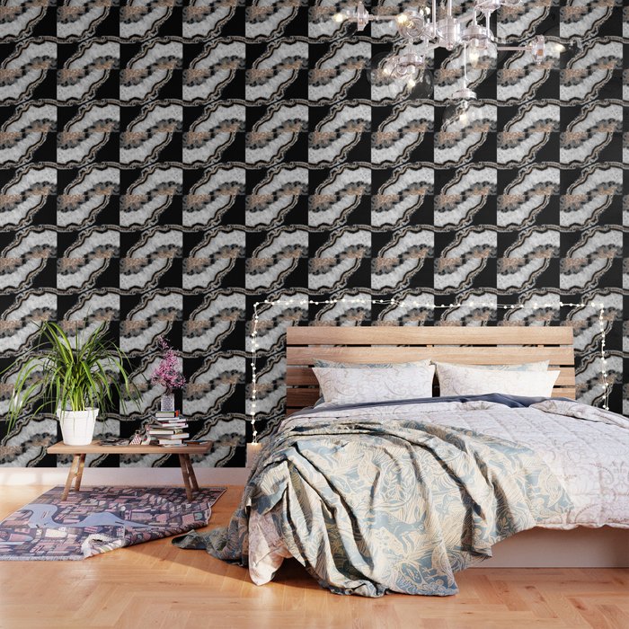 Yin Yang Agate Glitter Glam #8 #gem #decor #art #society6 Wallpaper Gallery Image 1