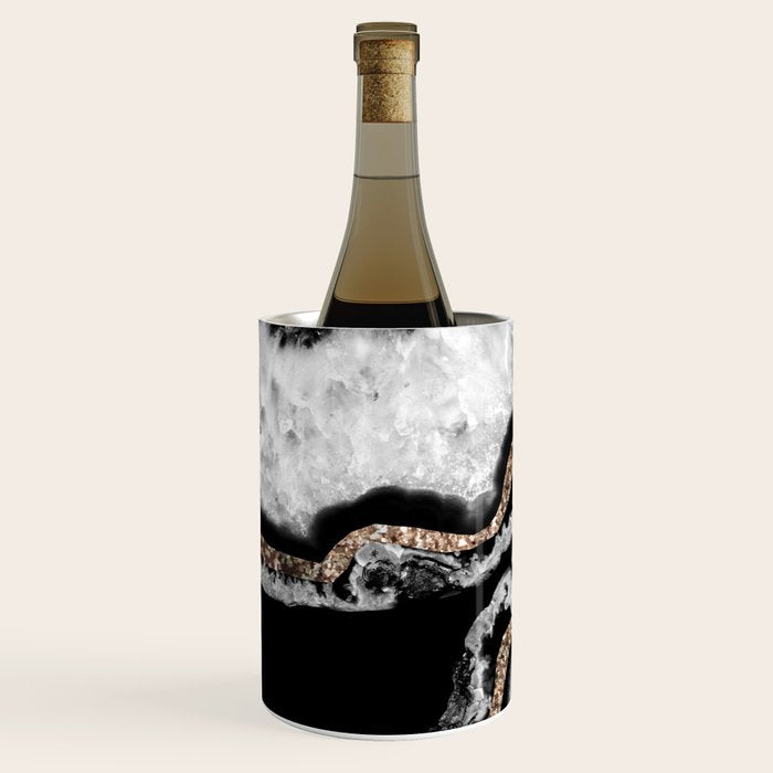 Yin Yang Agate Glitter Glam #8 #gem #decor #art #society6 Wine Chiller Gallery Image 2