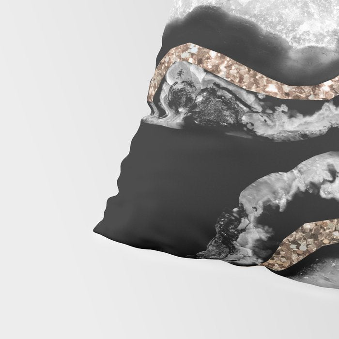 Yin Yang Agate Glitter Glam #8 #gem #decor #art #society6 Pillow Sham Gallery Image 4