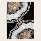 Yin Yang Agate Glitter Glam #8 #gem #decor #art #society6 Poster Gallery Image 4