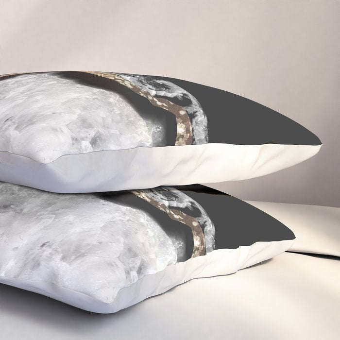 Yin Yang Agate Glitter Glam #8 #gem #decor #art #society6 Pillow Sham Gallery Image 3