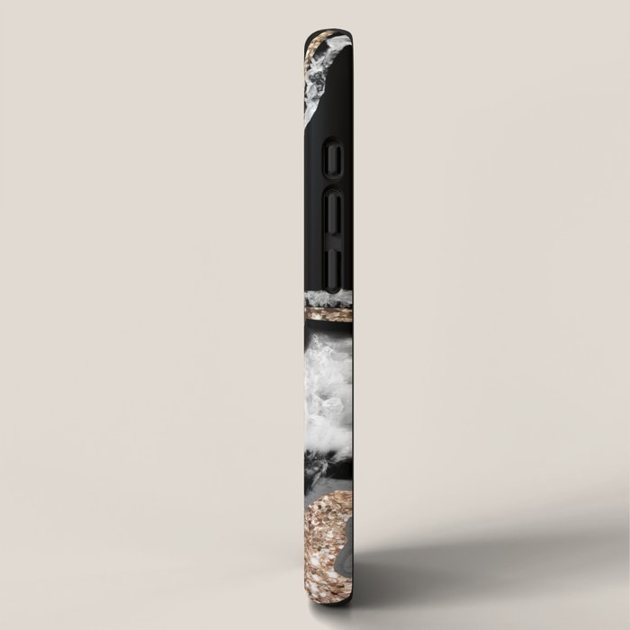 Yin Yang Agate Glitter Glam #8 #gem #decor #art #society6 iPhone Case Gallery Image 2