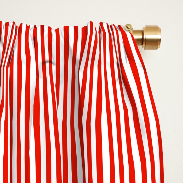 Red shapes pattern Window Curtain Gallery Image 2
