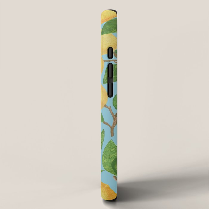 Lemonade on Blue Background iPhone Case Gallery Image 2