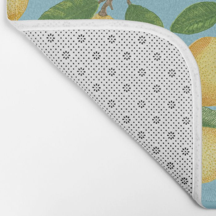 Lemonade on Blue Background Bath Mat Gallery Image 2