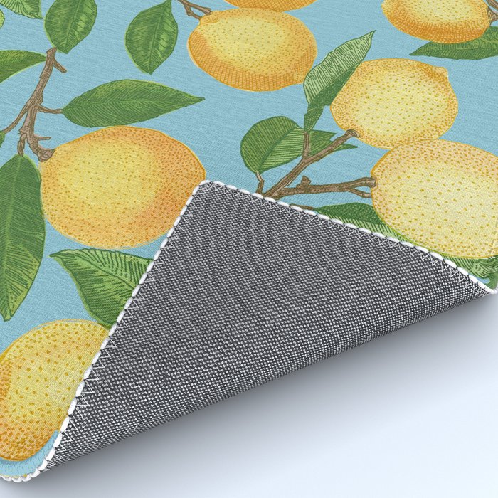 Lemonade on Blue Background Rug Gallery Image 4