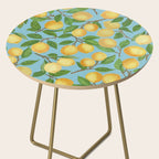 Lemonade on Blue Background Side Table Gallery Image 2