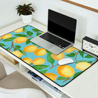 Lemonade on Blue Background Desk Mat Gallery Image 2