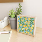 Lemonade on Blue Background Mini Art Print Gallery Image 2