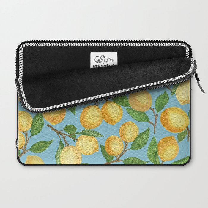 Lemonade on Blue Background Laptop Sleeve Gallery Image 2
