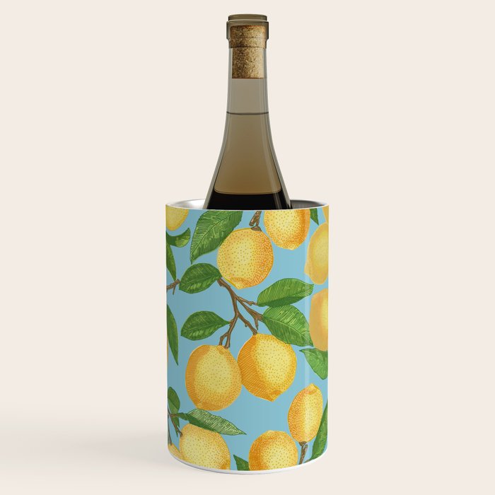 Lemonade on Blue Background Wine Chiller Gallery Image 1