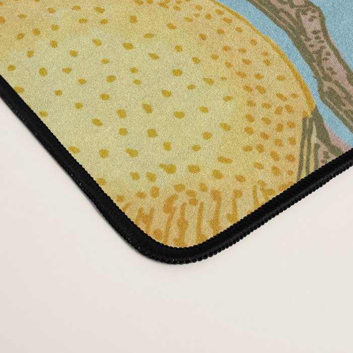 Lemonade on Blue Background Desk Mat Gallery Image 4