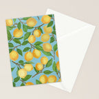 Lemonade on Blue Background Stationery Card Gallery Image 2