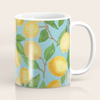 Lemonade on Blue Background Coffee Mug Gallery Image 1