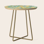 Lemonade on Blue Background Side Table Gallery Image 1