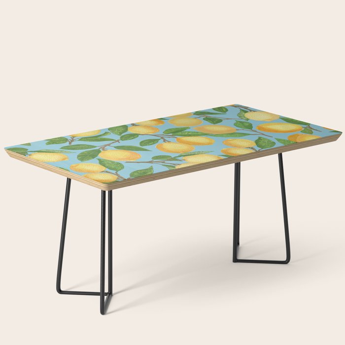 Lemonade on Blue Background Coffee Table Gallery Image 1