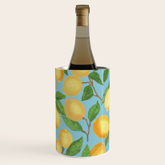 Lemonade on Blue Background Wine Chiller Gallery Image 3