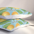 Lemonade on Blue Background Pillow Sham Gallery Image 3
