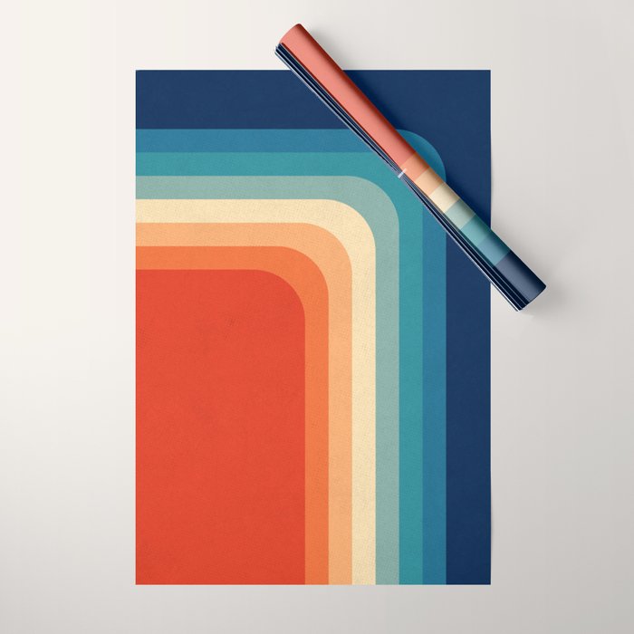 Retro 70s Color Palette III Wrapping Paper Gallery Image 1