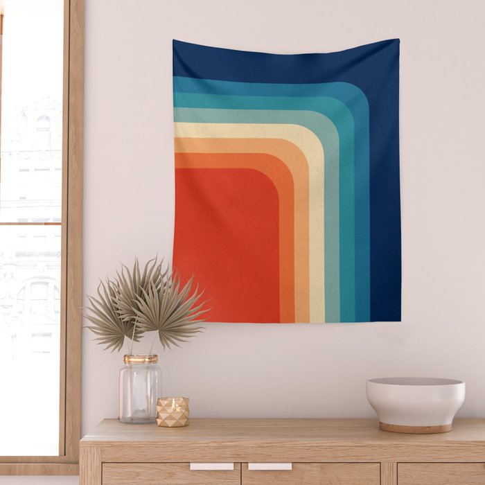 Retro 70s Color Palette III Wall Tapestry Gallery Image 2