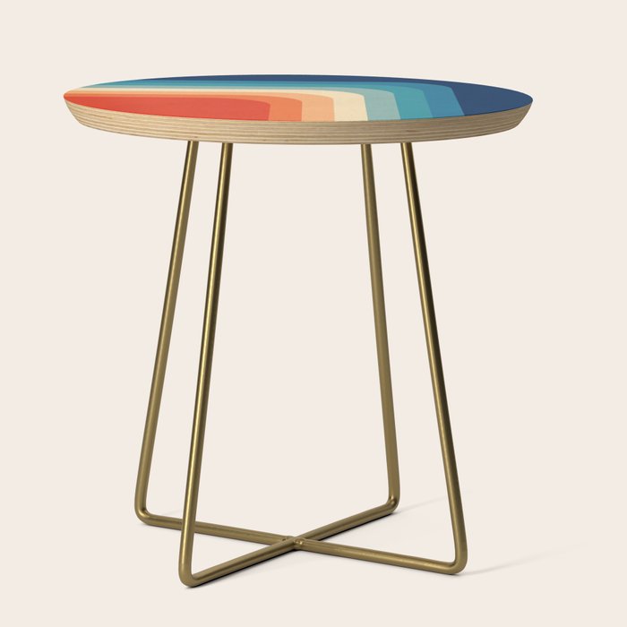 Retro 70s Color Palette III Side Table Gallery Image 1