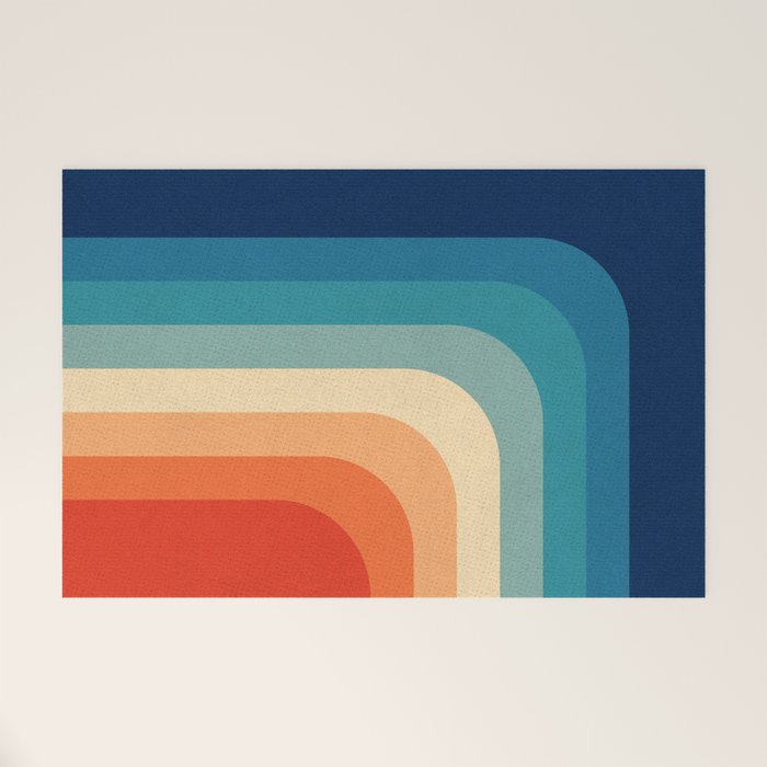 Retro 70s Color Palette III Welcome Mat Gallery Image 1