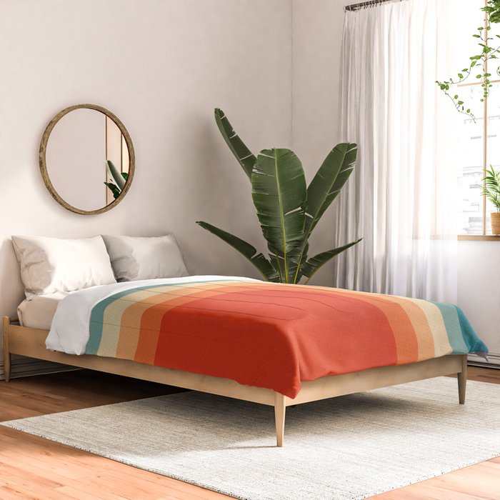 Retro 70s Color Palette III Comforter Gallery Image 2