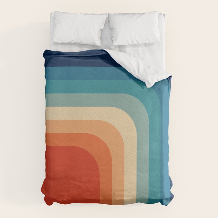 Retro 70s Color Palette III Duvet Cover Gallery Image 6