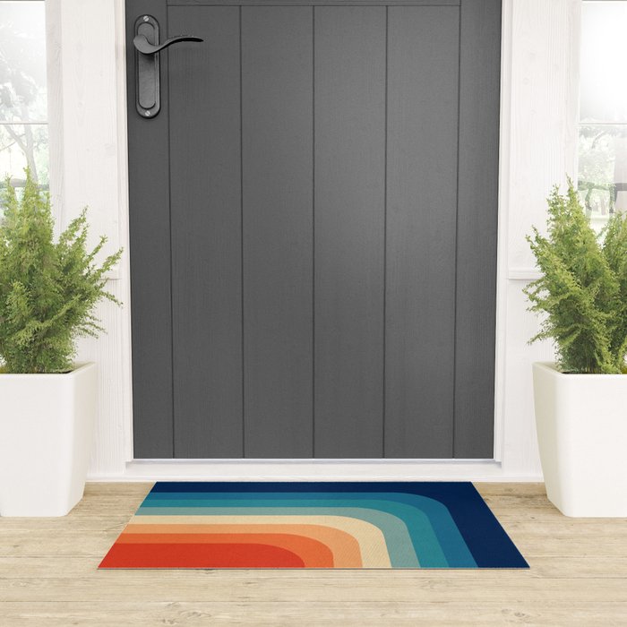 Retro 70s Color Palette III Welcome Mat Gallery Image 3