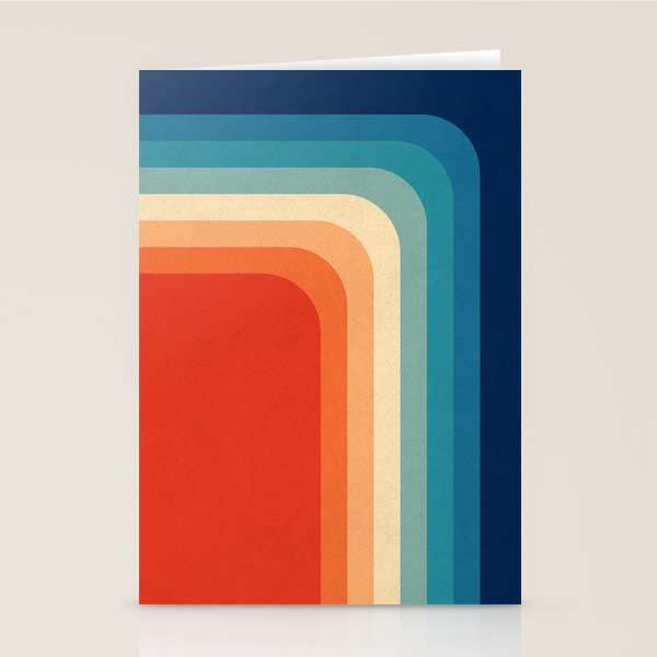 Retro 70s Color Palette III Stationery Card Gallery Image 2