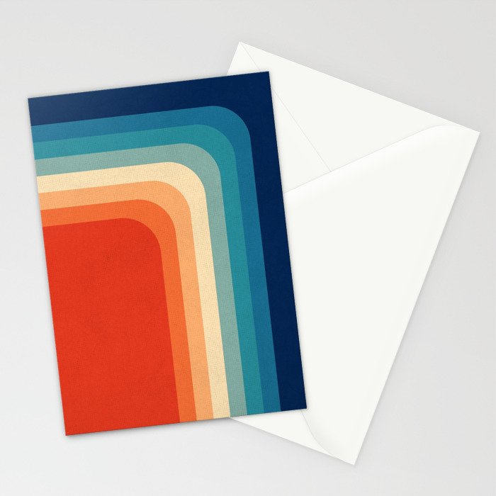 Retro 70s Color Palette III Stationery Card Gallery Image 2