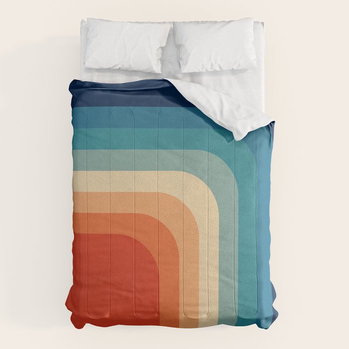 Retro 70s Color Palette III Comforter Gallery Image 1