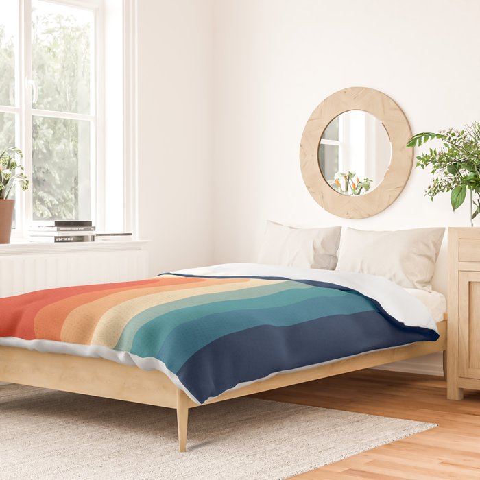 Retro 70s Color Palette III Duvet Cover Gallery Image 2