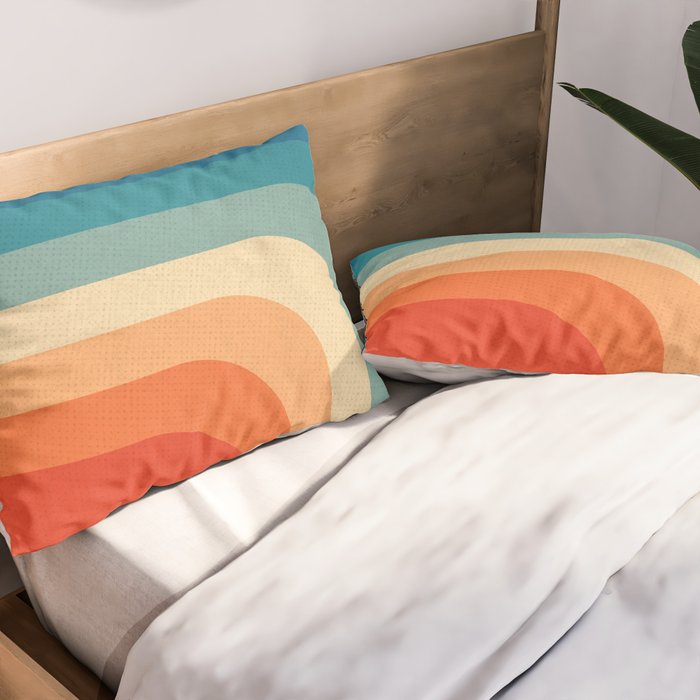 Retro 70s Color Palette III Pillow Sham Gallery Image 2