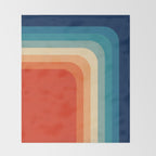 Retro 70s Color Palette III Throw Blanket Gallery Image 2