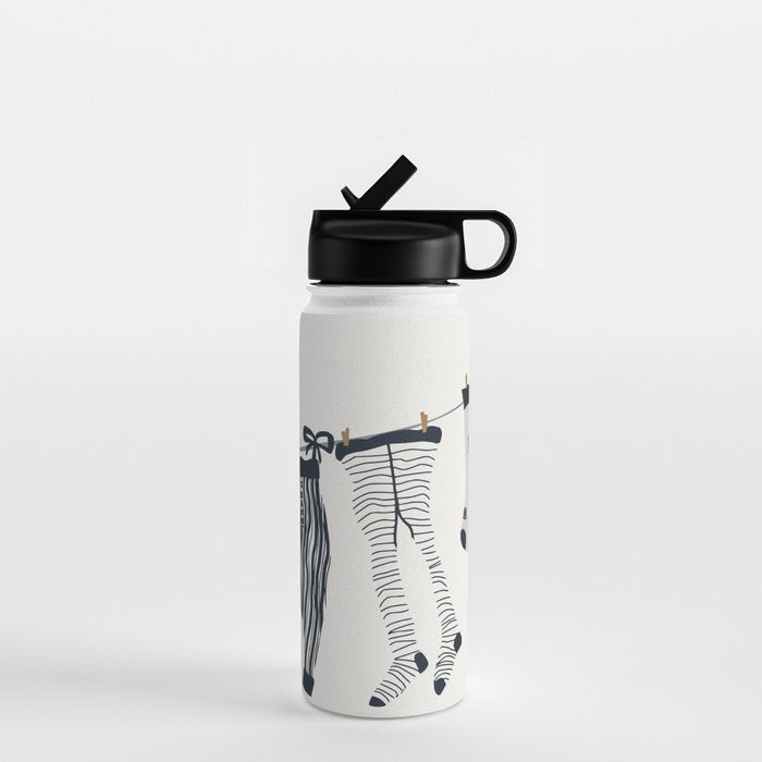 Hang out in laundry room Illu denim Water Bottle Gallery Image 1