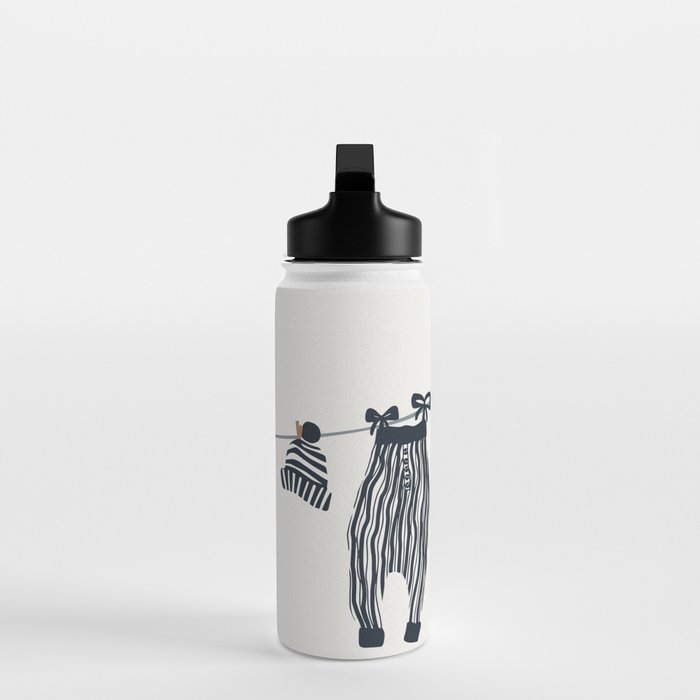 Hang out in laundry room Illu denim Water Bottle Gallery Image 3