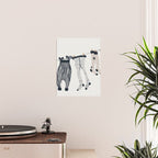 Hang out in laundry room Illu denim Poster Gallery Image 2