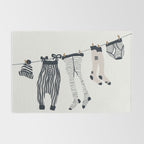 Hang out in laundry room Illu denim Rug Gallery Image 2