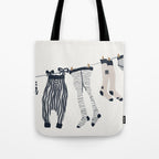 Hang out in laundry room Illu denim Tote Bag Gallery Image 1