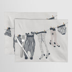 Hang out in laundry room Illu denim Placemat Gallery Image 1