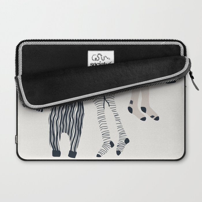 Hang out in laundry room Illu denim Laptop Sleeve Gallery Image 2