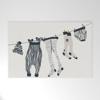 Hang out in laundry room Illu denim Welcome Mat Gallery Image 1