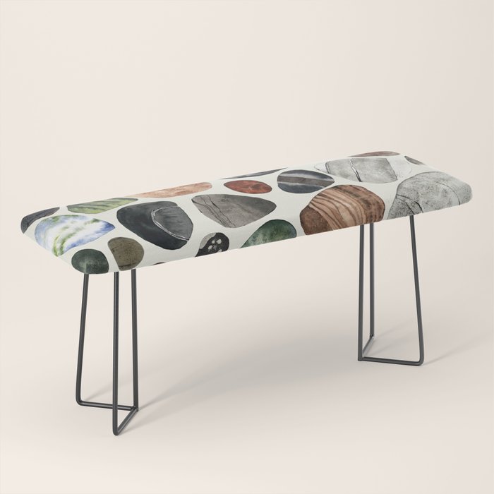  beach pebbles Bench Gallery Image 1