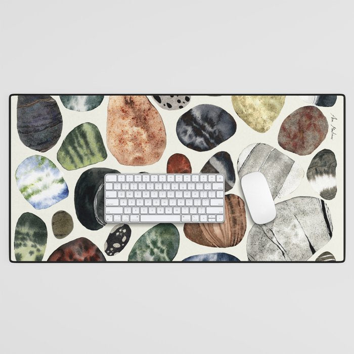  beach pebbles Desk Mat Gallery Image 1