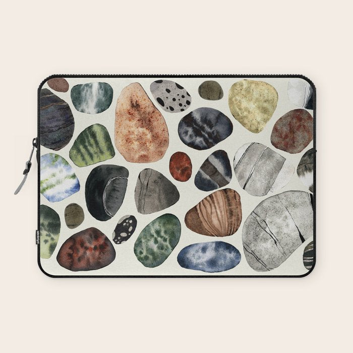  beach pebbles Laptop Sleeve Gallery Image 1